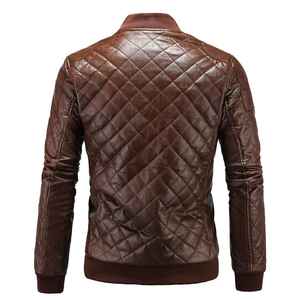 Chaqueta de Invierno Personalizada para Hombre de Alta Calidad, Nuevo Diseño, Estilo Moderno, Chaqueta de Cuero para Hombre, Chaquetas de Cuero al por Mayor para Hombre - Product Image 6