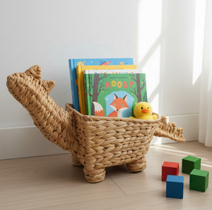 Panier de rangement en forme d'animal de haute qualité, design ODM, écologique, en jacinthe d'eau naturelle, style vintage, grossiste vietnamien - Product Image 1