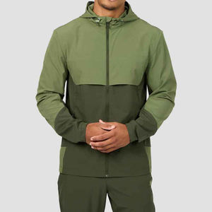 Ensemble de survêtement coupe-vent d'extérieur à manches longues en mesh pour homme, sweat-shirt et pantalon softshell deux pièces - Product Image 5