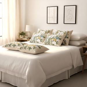 SOGA 6-Piece Pillowcase Set Botanical <b>Garden</b> & Meadow Motif 45cm <b>Cushion</b> <b>Covers</b> & 30x50cm Pillowcases Decorative & Throw Pillows - Product Image 6