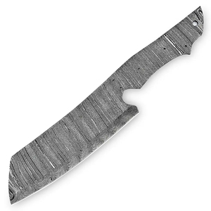 Cuchillo Burraq Hecho a Mano con Hoja de Acero de Damasco, Diseño Multifuncional con Patrón de Gota de Lluvia, 7.5 Pulgadas, Punta de Gota, Regalo Perfecto - Product Image 1