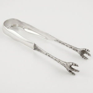 High-End Stainless Steel Ice Tongs With Artistic Human Hand Design Polished Mirror Finish Sculptural Barware For Luxury Hotels - Product Image 5