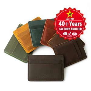 Cartera Delgada con Logotipo Personalizado al por Mayor, Estuche para Tarjetas con Grabado Nacional para Tarjetas de Crédito - Product Image 1