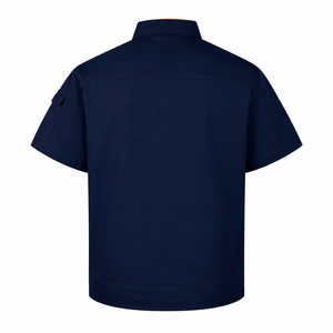 Factory Wholesale <b>Men</b>’s Short Sleeve Work <b>Shirt</b> With Flap Chest Pockets Sleeve <b>Utility</b> Pocket And Custom Logo - Product Image 3