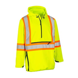 Sudadera con Capucha Fluorescente Verde de Alta Visibilidad, Reflectante, para Seguridad Laboral, Chaleco de Invierno para Exteriores, Unisex - Product Image 3