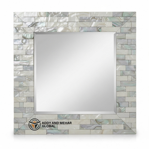 Premium MDF Inlay <b>Square</b> Art Deco 5mm Thick Wall <b>Mirror</b> Handcrafted Eco-Friendly Wedding Decorative Luxury Home Decor - Product Image 1