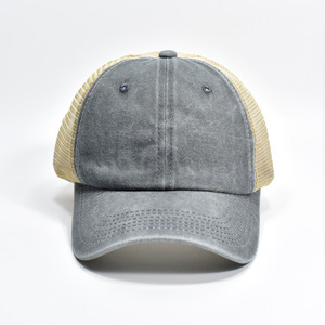 หมวกตาข่ายแบบ Trucker 5/6 แผง ปักลาย 3 มิติ ออกแบบโลโก้ของคุณเอง สไตล์เดินทางกลางแจ้ง ขายส่ง สีดำ - Product Image 1