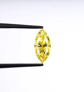Diamante Sintético CVD Cultivado en Laboratorio, Corte Marquesa, Amarillo, Certificado IGI, Claridad VVS VS, Piedra Suelta de Lujo para Joyería - Product Image 4
