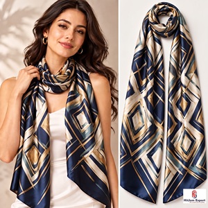 Bufanda Larga Estampada de Lujo, Tejido Suave, Marca Privada, MOQ Bajo, Fabricante Textil OEM ODM para Exportación - Product Image 5
