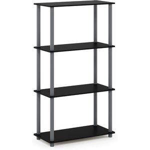 Garage Shelves 4-Tier Toolless Corner <b>Book</b> Shelf Open Storage for Living <b>Room</b> Home Office - Product Image 5