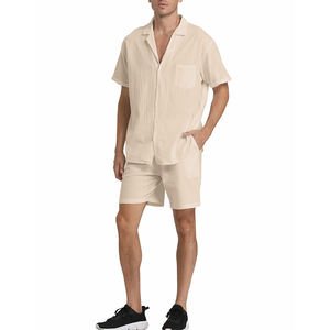 Ensembles de vêtements d'extérieur tricotés pour hommes Job Easy Wear, avec logo personnalisé, respirants, en tissu uni teint. - Product Image 6