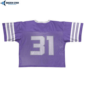 Daizen Star Men's Youth Football Jersey V-Neck Short Sleeve Mesh 100% Polyester Breathable Team Name Printed 63 Number All - Product Image 3