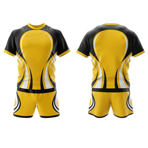 Uniforme de Fútbol y Rugby OEM de Poliéster Personalizable, Uniforme de Fútbol, Ropa Deportiva de Última Moda, Suministrado por Fábrica, Logotipo Personalizado - Product Image 3