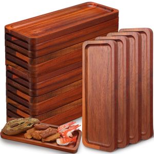 Premium mango wooden <b>tray</b> rectangular for serving <b>snacks</b> drinks breakfast lunch stylish kitchen home accessory - Product Image 4