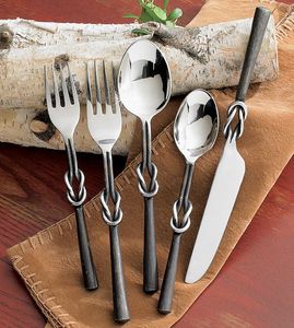 Juego de cubiertos metálicos de calidad profesional, utensilios de acero inoxidable resistentes, perfectos para chefs, cocinas comerciales y servicios de alimentos. - Product Image 5