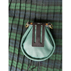 Genuine Leather Sporran Pouch Celtic <b>Pirate</b> Renaissance Bag Medieval Fashion Accessory for Kilt Suits - Product Image 6