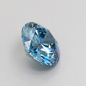 Diamant CVD cultivé en laboratoire, forme ronde, 1 carat, bleu vif fantaisie, clarté VS1, polissage excellent, qualité supérieure, pierre non montée pour bague - Product Image 4