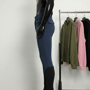 Pantalones de Montar a Caballo Antideslizantes Personalizados de Fábrica, Leggings Ecuestres Deportivos para Mujer con Bolsillos para Teléfono - Product Image 5