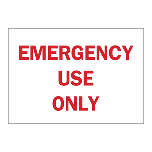 Panneau d'urgence Brady à usage exclusif - Panneau de signalisation imprimé UV pour la sécurité des laboratoires industriels et des hôpitaux - Product Image 3