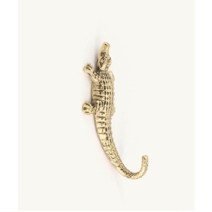 Crochet mural en métal fait main en forme de crocodile, design animal, porte-manteau décoratif, style original, durable, à fixation murale - Product Image 1