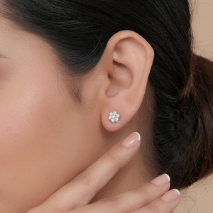 Elegantes Pendientes de Diamantes Cultivados en Laboratorio, 0.76CT de Peso Total, Diamantes Certificados, Regalo Perfecto para Ella, Joyería Fina para Mujer - Product Image 3