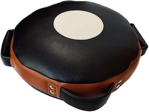 Protège-tibias de Muay Thai en cuir de vachette de qualité supérieure |   Cibles de protection professionnelles pour mollets de boxe MMA |   Arts martiaux de haute intensité - Product Image 3