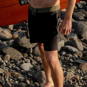 Shorts de bain classiques pour hommes, couleur unie, séchage rapide, pour l'été, avec ceinture élastique et doublure en maille, bas décontractés - Product Image 5