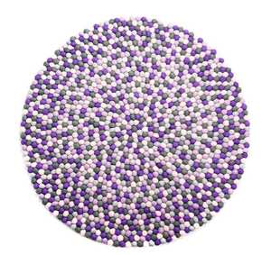 Compre Alfombras de Lana de Lujo, Alfombra de Bolas de Fieltro, Alfombra de Bolas de Fieltro a Medida, Precio de Fábrica, Alfombras Modernas Personalizadas OEM - Product Image 2