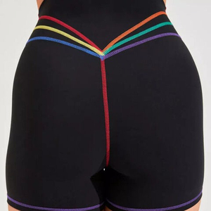 latest Women's High-Waist Seamless Yoga Biker Shorts <b>Tummy</b> <b>Control</b> Workout Pants with Pockets Custom Gym Sport Fitness shorts - Product Image 6