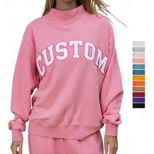 Sweat-shirts à capuche 100% coton, épais, en molleton lourd, surdimensionnés, personnalisables avec logo, pour hommes - Product Image 1
