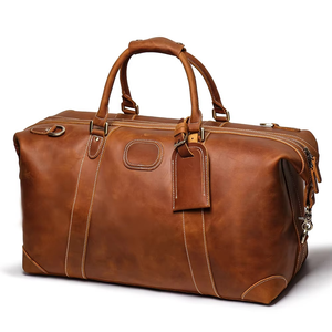 Bolsa de Viaje de Piel Auténtica de Lujo, Plegable e Impermeable para Hombre, para Deportes al Aire Libre, Duradera y Personalizable - Product Image 1