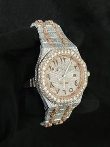 Montre Hip Hop de Luxe Haute Qualité 41 MM en Moissanite, Personnalisée, Testée Diamant, Mouvement Quartz VVS, Verre, Accessoire d'Affaires - Product Image 3