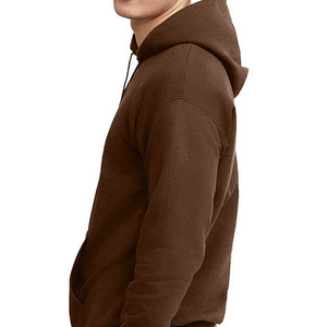 <b>Men's</b> Hooded Sweatshirt Solid Color Fleece Casual Autumn <b>Pullover</b> With Pocket Regular Fit - Product Image 3