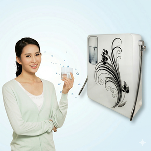 Sistema de Filtro de Agua para Encimera, Purificador de Agua Halal Antibacteriano, Sistema de Filtro de Agua Alcalina con pH, con 6 Filtros y Dos Dispensadores - Product Image 1