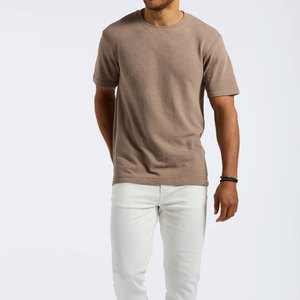 Chemise à manches longues décontractée en coton mélangé de qualité supérieure pour homme, tricot gaufré, matière respirante, tenue quotidienne confortable - Product Image 1