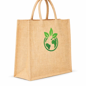 Eco Friendly <b>Jute</b> <b>Shopping</b> Tote <b>Bag</b> With Custom Logo Reusable Grocery Promotional Carry <b>Bag</b> - Product Image 1