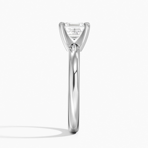 Bague BOJ 090 en argent 925, taille Asscher, avec halo de griffes, solitaire en moissanite 2 carats couleur D VVS1 certifiée GRA, prix bas - Product Image 3
