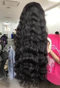 Tressage de cuticules vietnamiennes de haute qualité donneur unique trame de cheveux humains perruque avant en dentelle cheveux vierges Machine de qualité Double trame - Product Image 3