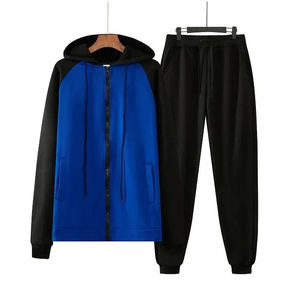 Nouvel ensemble de survêtement tendance pour homme : sweat à capuche et pantalon en coton pour le sport et les loisirs - Product Image 4