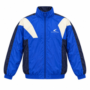 Chaqueta Cortavientos para Hombre Blackthorn, Color Rojo con Bloques de Color, Cierre Frontal con Cremallera, Cintura Elástica, Corte Regular, Ropa Deportiva para Exteriores - Product Image 3
