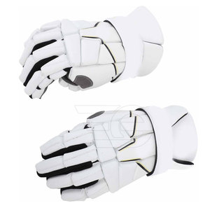 Durable Leather Winter Sports Lacrosse <b>Gloves</b> High <b>Grip</b> Padded Protection Breathable Fabric Flexible Fit Training & Match Gear - Product Image 5