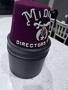 Chapeau Fez Marron Shriners à Pompons avec Étui, Chapeau Maçonnique Vintage de Haute Qualité, Personnalisé, Meilleure Vente, Casquettes Fez Très Demandées - Product Image 4
