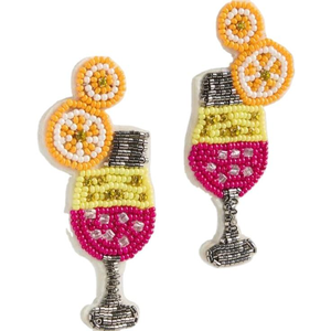 Pendientes Bordados para Mujer, Diseño Floral Ecológico, Joyería Tejida a Mano para Fiestas por MD HANDICRAFTS - Product Image 1