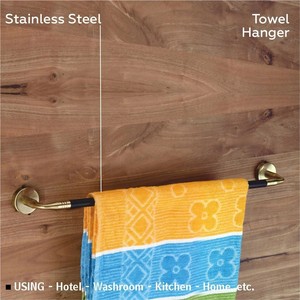 Toallero Moderno de Acero Inoxidable Cromado para Montar en la Pared con Protector de Calentador para Baño/Inodoro - Product Image 4