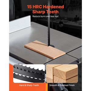 Lama per Sega a Nastro in Acciaio al Carbonio SK5 ad Alta Resistenza da 60 Pollici, 6 TPI, 15 HRC, Denti Affilati Temprati, 0,25 Pollici - Product Image 4