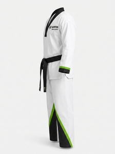 Tenue de boxe et de taekwondo élégante et tendance, nouvelle collection, coupe classique, polyester/nylon extensible, unisexe, possibilité de créer votre propre logo - Product Image 3
