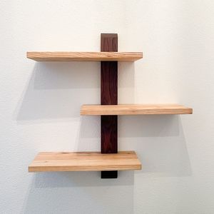 Durable Natural Wood Wall <b>Shelves</b> Floating Storage Display Racks For Books Plants Kitchenware And Decorative Items - Product Image 6