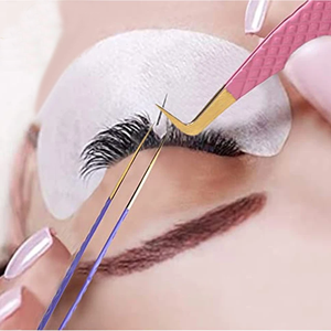 Pince à cils personnalisée, couleur bonbon, avec poignée en diamant, meilleure vente de volume, rose, logo personnalisé OEM - Product Image 2