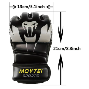 Gants de MMA VANUM professionnels en PVC de 16 oz pour hommes et femmes, personnalisés pour le Sanda, le Muay Thai, le Kick Boxing, l'entraînement, antidérapants avec fermeture auto-agrippante - Product Image 2