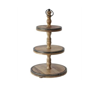 Exhibidor de Postres de Madera Hecho a Mano, Soporte Rústico para Cupcakes, para Panadería, Cafetería, Restaurante, Decoración de Bodas y Cumpleaños - Product Image 2
